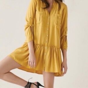 For The Republic Mustard Mini Dress
